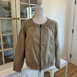 Chico’s Bomber Style Nylon Jacket US size 8 Chico’s size 1